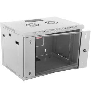 Armario rack mural 19'' 6U 600x450x372 mm de pared SOHORack de RackMatic de color blanco RAL 9035