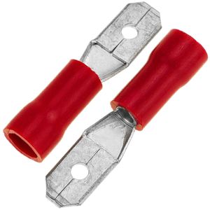 Terminal Faston Macho 4.8 mm rojo Pack de 100 uds