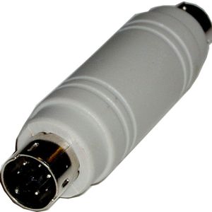 Adaptador de conector PS2 miniDIN 6-pin macho a macho