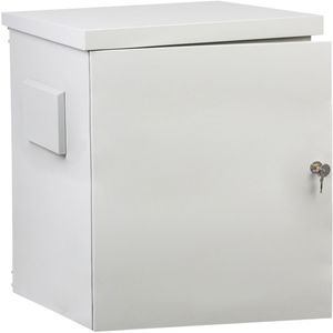 Armario rack 19" para exterior IP55 de 15U blanco SOHORack GO 600x600x815 mm