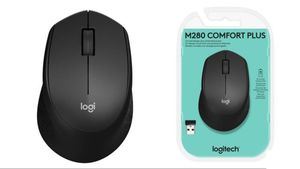 Ratón Wireless Logitech M280 negro 910-004287