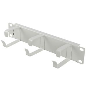 Panel pasacables para armario rack 10" blanco de 3 de anillas 1U Lanberg