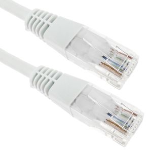 Cable de red ethernet Cat. 5e UTP de 0,5 m de color blanco
