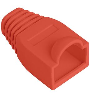 Cubierta de goma Lanberg para conector RJ45 de color rojo Pack de 100uds