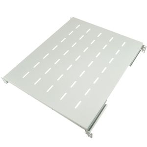 Bandeja rack 19" ajustable en profundidad 550 mm 1U blanco