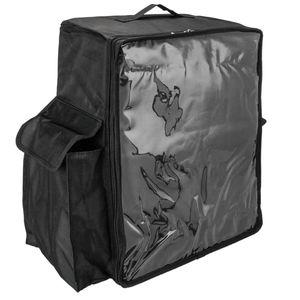 Nevera portátil negra 48 Litros 39x50x25cm, mochila bolsa isotérmica para picnic, camping, playa, entrega de alimentos en moto o bicicleta