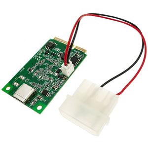 Adaptador miniPCIe a USB 3.1 tipo C reversible