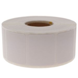 Rollo bobina de 1200 etiquetas adhesivas para impresora transferencia térmica 31.75x25.4mm 100 unida