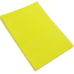 Etiquetas redondas adhesivas amarillas para impresora A4 63.5mm 100 hojas