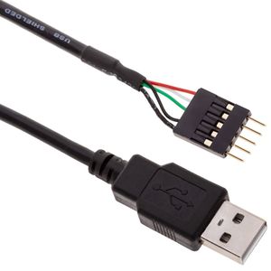 Cable USB 2.0 5-pin a AM 30cm (5P-M/A-M)
