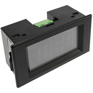 Visor LCD de 3 dígitos y con voltímetro 80-500V para panel negro 79x32x43mm