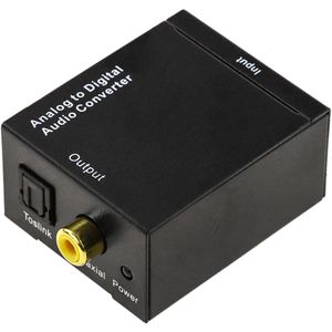 Conversor de audio analógico a digital con 2xRCA a toslink y coaxial