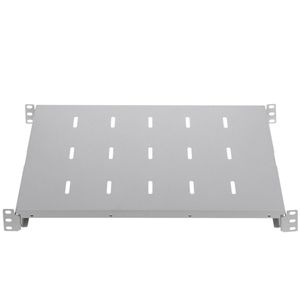 Bandeja rack 19" 1U 350mm ajustable en profundidad 350-480mm blanco