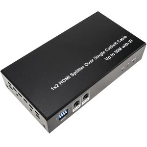 Multiplicador extensor HDMI de 2 puertos a través de cable ethernet Cat.5e hasta 50 m con IR