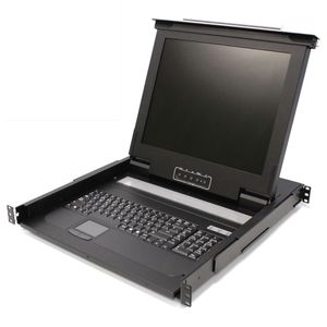 Consola KVM rack 19" de 1 puerto de RackMatic con teclado español