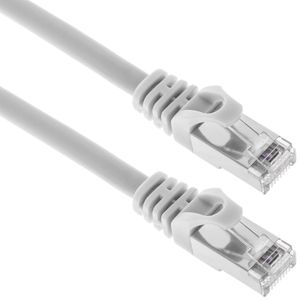 Cable de red ethernet Cat. 6a FTP de 0,25 m de color blanco