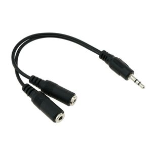 Adaptador Audio Estéreo Jack 3.5mm M a 2 Jacks 3.5mm H Mono 15cm