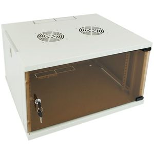 Armario rack 19" mural de 6U blanco SOHOrack 540x450x312 mm