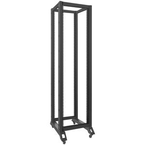 Armario Rack abierto 19" 42U F800 600x800x2138mm desmontado DIY negro Lanberg