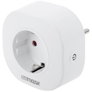 Enchufe inteligente 10A 2200W WiFi Blanco compatible con Google Home, Alexa y IFTTT