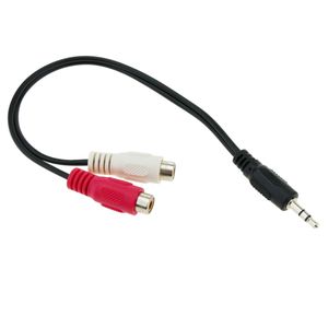 Adaptador Audio Estéreo Jack 3.5mm M a 2RCA H de 25cm