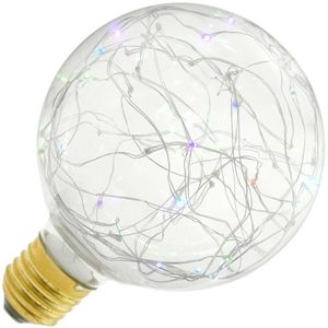 Bombilla LED fantasía G95 1.4W luz RGB