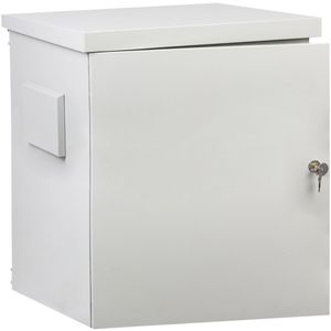 Armario rack 19" para exterior IP55 de 9U blanco SOHORack GO 600x600x550 mm