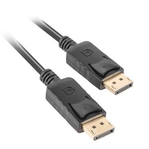 Cable Lanberg DisplayPort 1.2 macho a DisplayPort 1.2 macho 1.8m 4k negro CA-DPDP-10CC-0018-BK