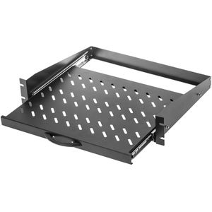 Bandeja telescópica para rack de 2U fondo 350mm con fijación frontal