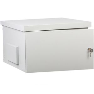 Armario rack 19" para exterior IP55 de 6U en acero inoxidable blanco SOHORack GO 600x600x420 mm