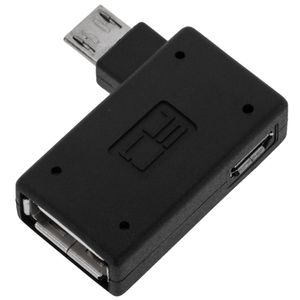 Adaptador OTG a MicroUSB con alimentación por la derecha