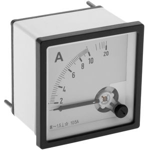 Medidor eléctrico analógico de panel cuadrado 72x72mm 20A 10/5A amperímetro
