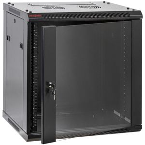 Armario rack mural 19" 12U 600x450x635mm pared negro SOHORack de RackMatic