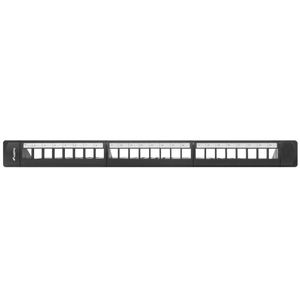 Patch panel configurable para keystone 19" de 24 RJ45 con FTP y UTP1U Lanberg PPKS-1124-B