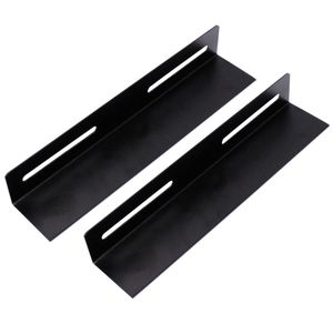 Guías laterales fijas de soporte para armario rack 19 negro 250mm