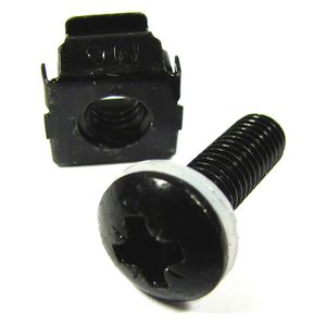 Tornillos M6 para Rack 19 50-pack con jaula