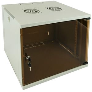 Armario rack 19" mural de 9U blanco SOHOrack 540x450x448 mm