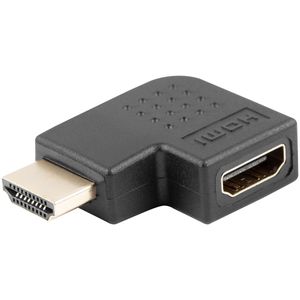 Adaptador de Lanberg acodado hacia la izquierda HDMI macho a HDMI hembra
