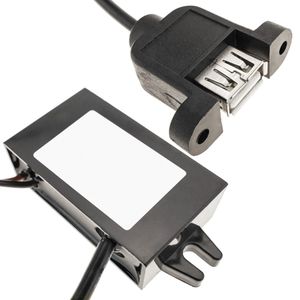 Conversor DC-DC 15W de 12V a 5V 3A con conector USB A-hembra para panel