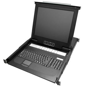 Consola KVM rack 19" de 16 puertos de RackMatic con teclado español