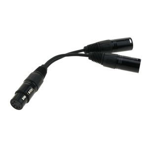 Duplicador de audio cannon XLR hembra a 2 XLR macho 5-pin