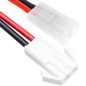 Cable adaptador compatible con Tamiya macho a MiniTamiya macho cruzado de 200mm