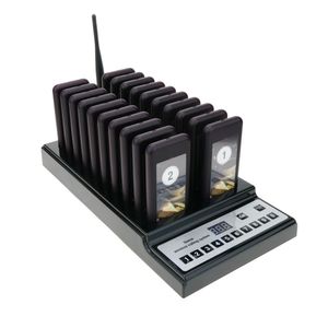 Gestor de colas inalámbrico con base cargadora 10+2 teclas y 20 localizadores