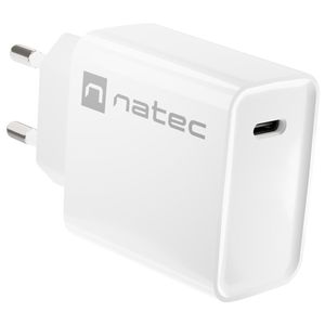 Cargador USB Natec Ribera 1X USB-C 20W blanco NUC-2059