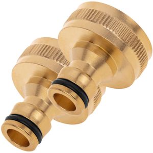 Pack de 2 unidades adaptador de grifo con rosca hembra de 1“ de latón