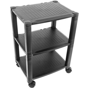 Mesa auxiliar 3 niveles para impresora con ruedas