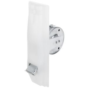 Recogedor de metal para persiana con frontal de plástico en color blanco
