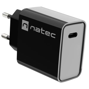 Cargador USB Natec Ribera 1X USB-C 20W negro NUC-2060