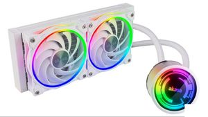 Cooler Akasa Soho 240 RGB LGA1150-2066-AMD AM4/5-Dual Rad. Líquido 2ventiladores 255W TDP