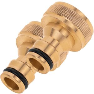 Pack de 2 unidades adaptador de grifo con rosca hembra de 3/4“ de latón